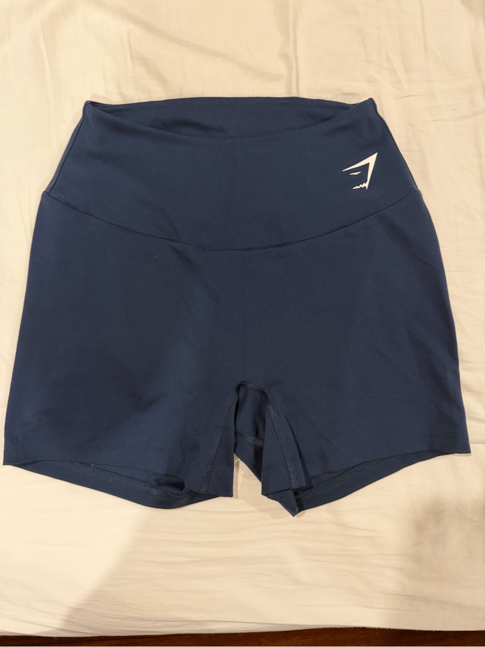 Gymshark Navy High-Waist Training Shorts